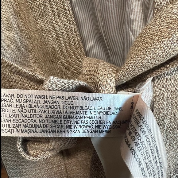 Massimo Dutti made in Portugal belted blazer in excellent pre loved condition - Picture 6 of 10